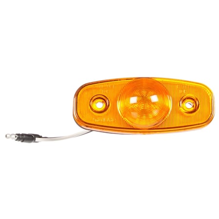 Truck-Lite 26 Series, Dome Lens, Led, Yellow Rectangular, 3 Diode, Marker Clearance Light, P2, 2 Screw 26270Y